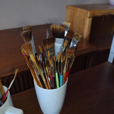 Collection of Artist's Paint Brushes- Assorted Makers (Set #2)