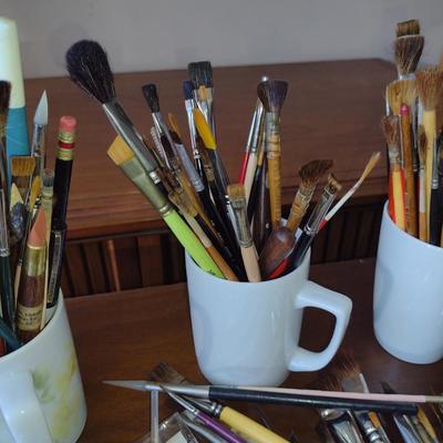 Collection of Artist's Paint Brushes- Assorted Makers (Set #2)