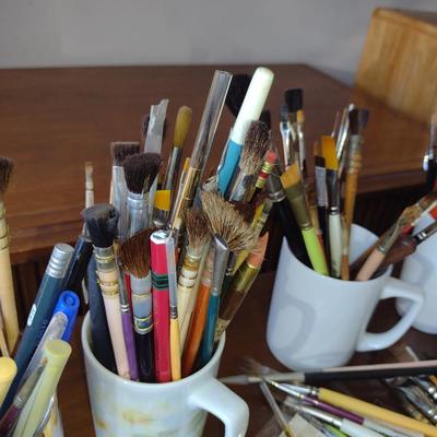 Collection of Artist's Paint Brushes- Assorted Makers (Set #2)
