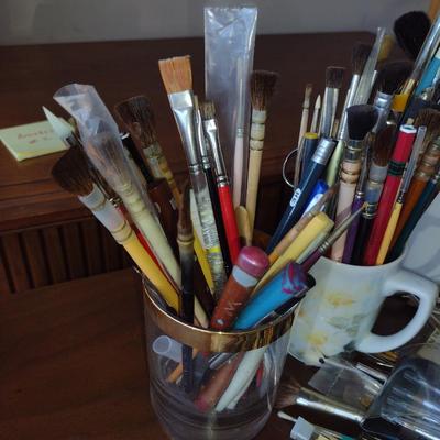 Collection of Artist's Paint Brushes- Assorted Makers (Set #2)