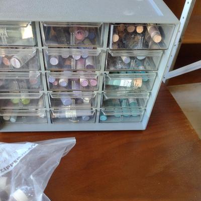 Nice Selection of Paint Pigment Powders and Two Pigeon Hole Organizers (Paints #1)
