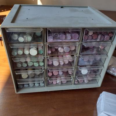 Nice Selection of Paint Pigment Powders and Two Pigeon Hole Organizers (Paints #1)