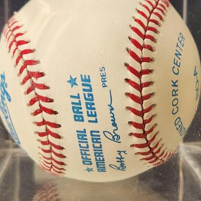 Vida Blue Oakland Athletics OMLB Signed Autographed Baseball In Collectors Case