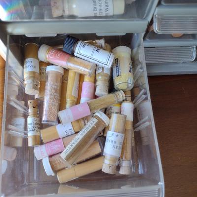 Nice Selection of Paint Pigment Powders in Pigeon Hole Organizer Box (Paints #4)