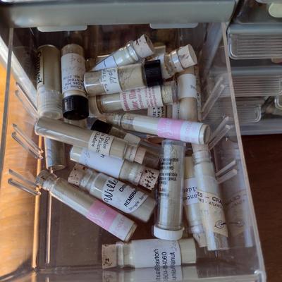 Nice Selection of Paint Pigment Powders in Pigeon Hole Organizer Box (Paints #4)