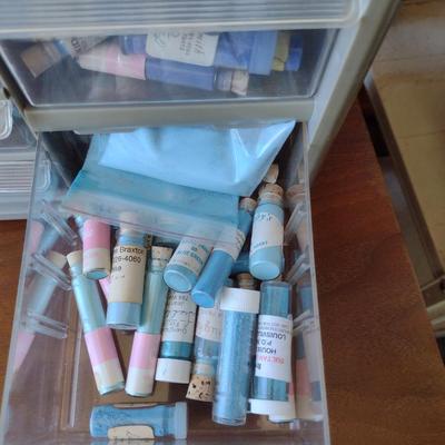 Nice Selection of Paint Pigment Powders in Pigeon Hole Organizer Box (Paints #4)