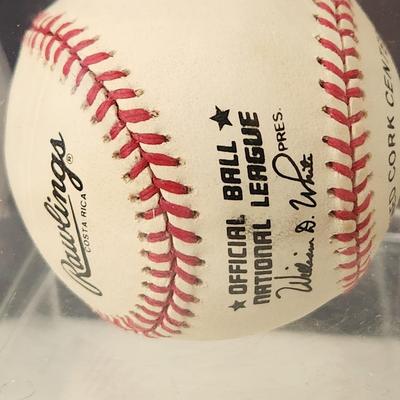 Tommie Agee NY Mets OMLB Signed Autographed Baseball In Collectors Case