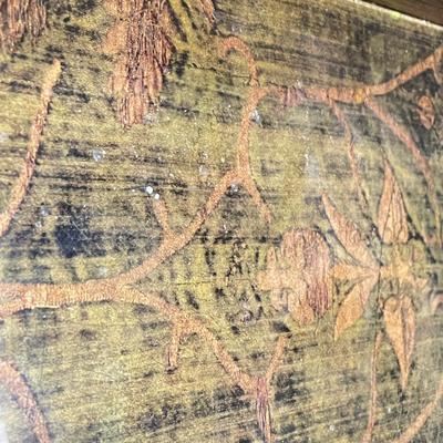 Signed Reverse Painted Glass & Wood Coasters + More Bohemian Decor (LR-SS)