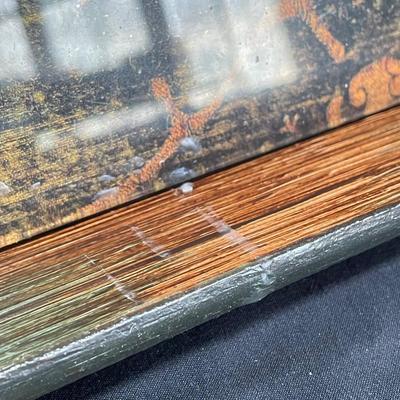 Signed Reverse Painted Glass & Wood Coasters + More Bohemian Decor (LR-SS)