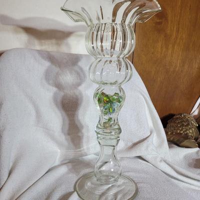 Large crystal vase