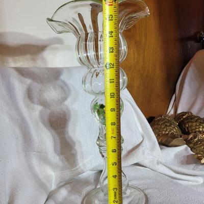 Large crystal vase