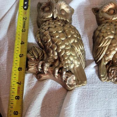 Set of 4 ceramic owls