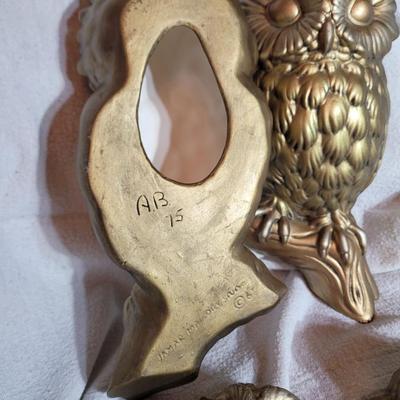 Set of 4 ceramic owls