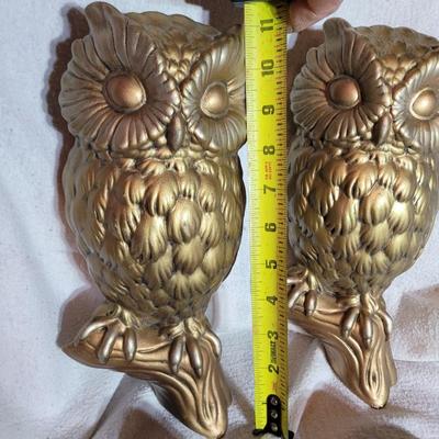 Set of 4 ceramic owls