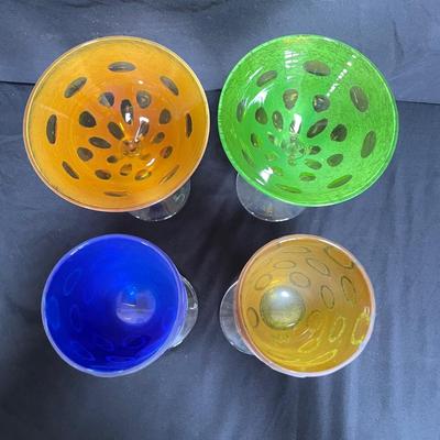Hand Blown Textured MCM Barware (DR-SS)