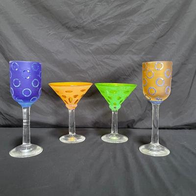 Hand Blown Textured MCM Barware (DR-SS)