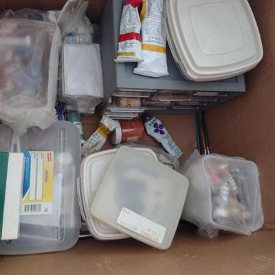 Collection of Paints, Paint Pigments, Paint Saver Palette Boxes, and Painting Accessories (Paints #6)