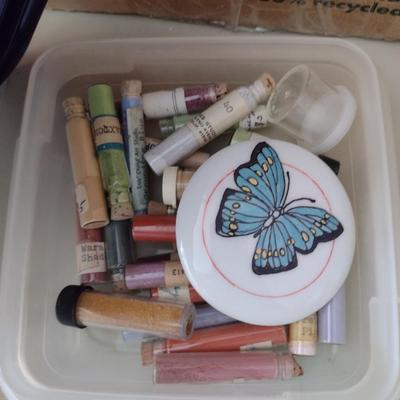 Collection of Paints, Paint Pigments, Paint Saver Palette Boxes, and Painting Accessories (Paints #6)