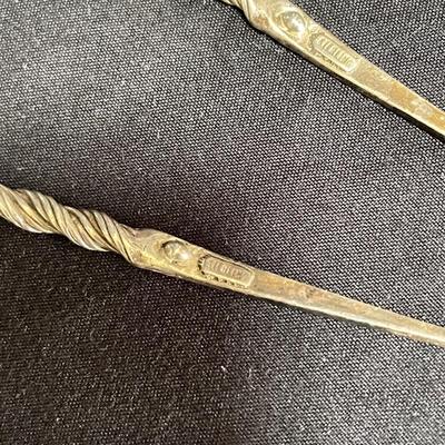 Juliska Martini Glasses & Stering Olive Picks (DR-SS)