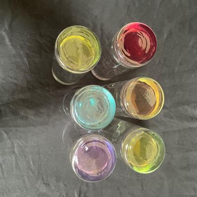 Rainbow of Tall Glasses & Pitcher (DR-SS)