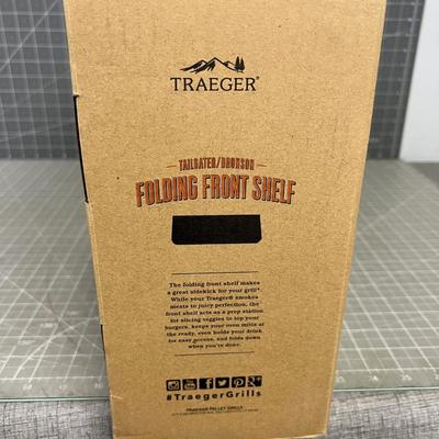TRAGER Front Shelf for the BBQ - Folding, NEW 