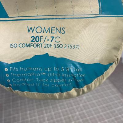 TUCK 20Degree Women's Sleeping Bag, NEW 