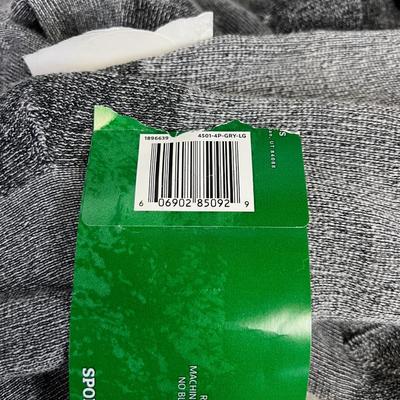5 Pair Crew, Mid Weight Wool Socks 