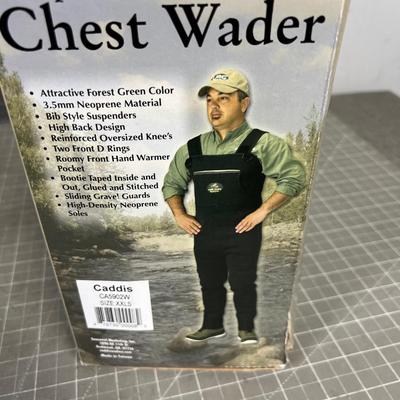 CADDIS Neoprene Stocking Footed Chest Wader XXLS 