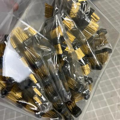 Box Full of Brass Brushes 
