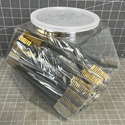 Box Full of Brass Brushes 