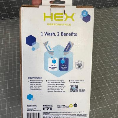 2 Packages of GEAR WASH Detergent for Deep Clean & Removes Odors