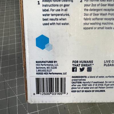 2 Packages of GEAR WASH Detergent for Deep Clean & Removes Odors