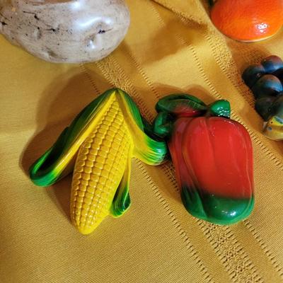 Kitchen wall hangings and potato for sour cream