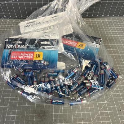 4 Packages of Double A - AA Batteries 