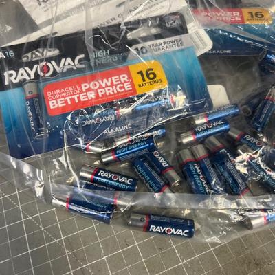 4 Packages of Double A - AA Batteries 