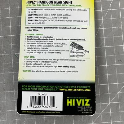 High Vis Hand Gun Site