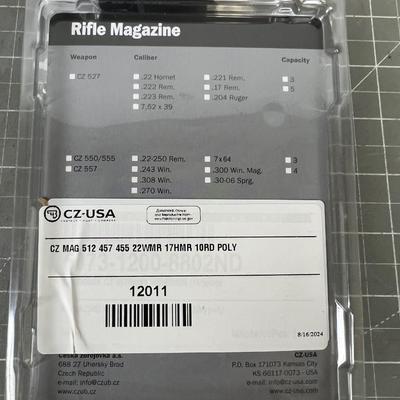 CZ Rifle Magazines (2) a Pair of 10 rounds 