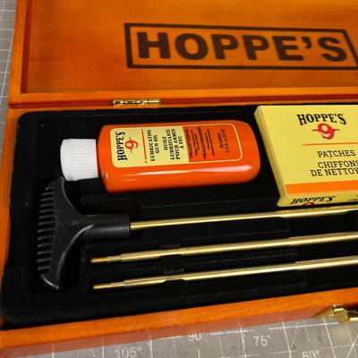 Gun Cleaning Kit, New in Wood Box