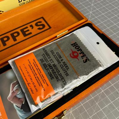Gun Cleaning Kit, New in Wood Box