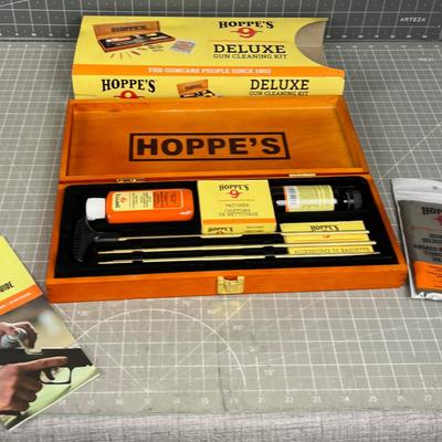 Gun Cleaning Kit, New in Wood Box