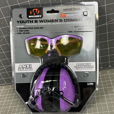 WALKER New; Muff, Sporting Glasses and Ear Plugs