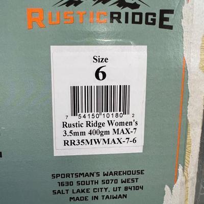 Rustic Ridge Women's 400 Gram Boot Foot Waders, NEW 