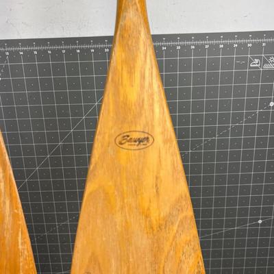 Pair of Vintage Canoe Paddles 
