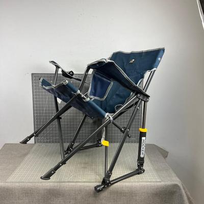 Kick Back FOLDING Rocking Chair, Like New Condition. 