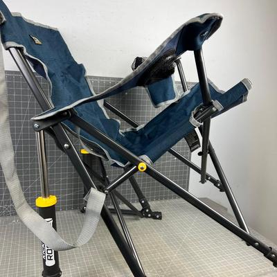 Kick Back FOLDING Rocking Chair, Like New Condition. 