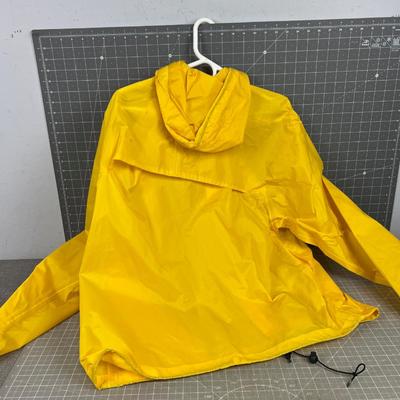 Eddie Baurer Men's Rain Jacket Yellow