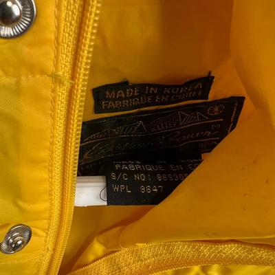 Eddie Baurer Men's Rain Jacket Yellow