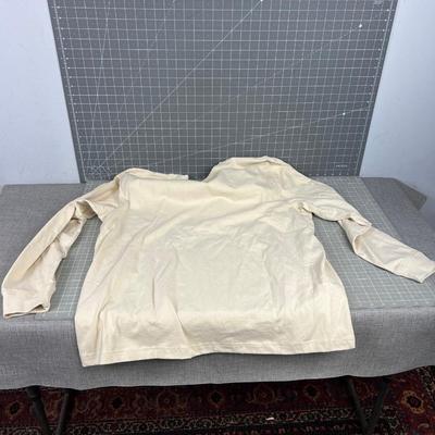 Carhartt NEW Men's Long Sleeve LOGO T-Shirt - Cream Color
