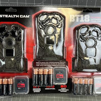 STEALTH CAM BT 18 (3) Pack of NEW Trail Cams