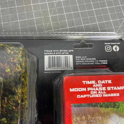 STEALTH CAM BT 18 (3) Pack of NEW Trail Cams
